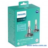 Лампа светодиодная LED 11972ULWX2 H7 Ultinon +160 14W 6200K (пр-во Philips)